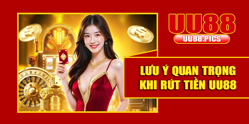 Một số các lưu ý quan trọng khi rút tiền UU88